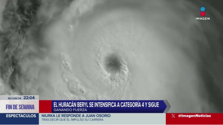 ÚltimoMinuto Huracán Beryl ya con Categoría 5 amenaza en menos de 24 horas.