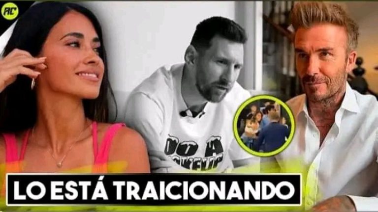 Ahora resulta que la esposa de Messi si lo está traicionando con David Beckam